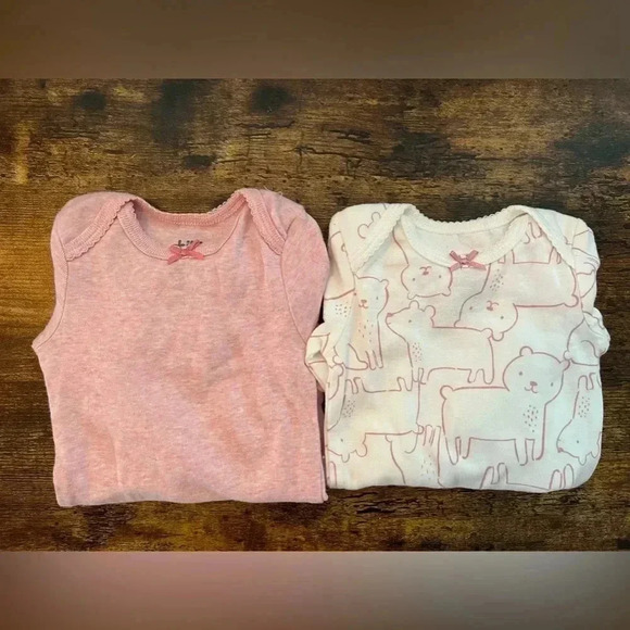 BUNDLE: Child of Mine made by Carters | (2) baby girls onesies. Size: 0-3MOS - Picture 10 of 10